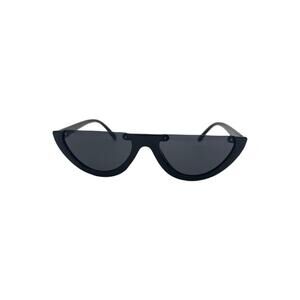 GIFIORE RetroHalf Round Cateye SunGlasses Black